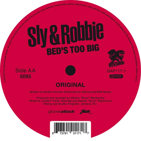 Sly & Robbie - Bed's Too Big