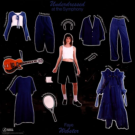 Faye Webster - Underdressed At The Symphony Blue & White Bullseye Vinyl Edition