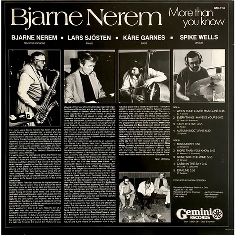 Bjarne Nerem - More Than You Know