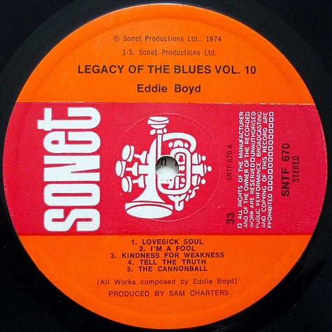 Eddie Boyd - The Legacy Of The Blues Vol. 10