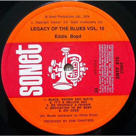 Eddie Boyd - The Legacy Of The Blues Vol. 10