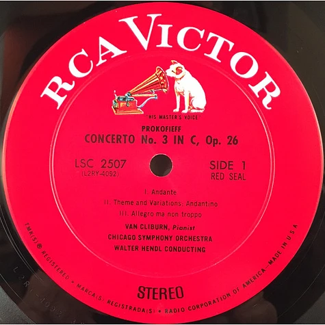 Van Cliburn, Chicago Symphony Orchestra, Walter Hendl, Sergei Prokofiev / Edward MacDowell - Prokofieff Concerto No. 3 / MacDowell Concerto No. 2