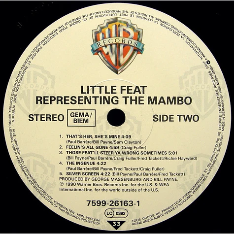 Little Feat - Representing The Mambo