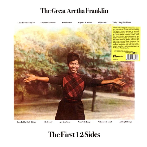 Aretha Franklin - The Great Aretha Franklin - The First 12 Sides Clear Vinyl Edtion