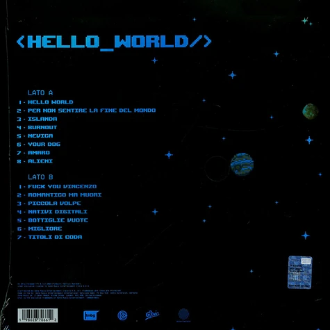 Pinguini Tattici Nucleari - Hello World Cloudy White Vinyl Edition