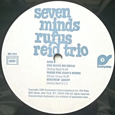 Rufus Reid Trio - Seven Minds