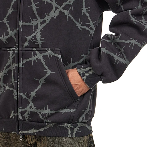 Butter Goods - Wired Zip-Thru Hood (Charcoal) | HHV