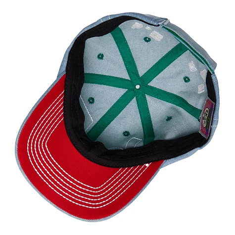 b.Eautiful - Vapor 6 Panel Hat (Light Denim / White) | HHV