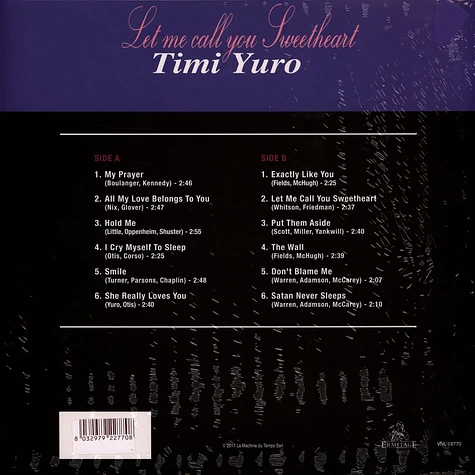 Yuro Timi - Let Me Call You Sweetheart