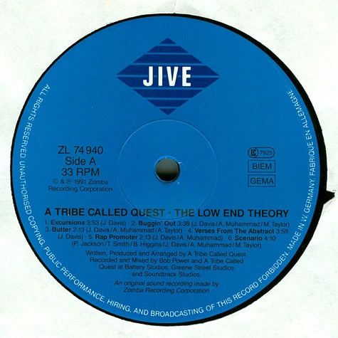 A Tribe Called Quest - The Low End Theory