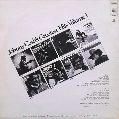 Johnny Cash - Greatest Hits Volume 1