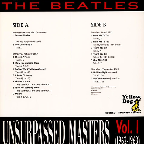 The Beatles - Unsurpassed Masters Volume 1