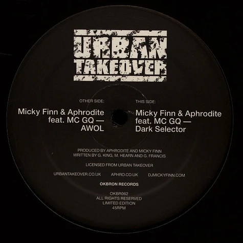 Micky Finn & Aphrodite - Awol / Dark Selector