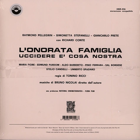 Bruno Nicolai - L'onorata Famiglia (Uccidere È Cosa Nostra)