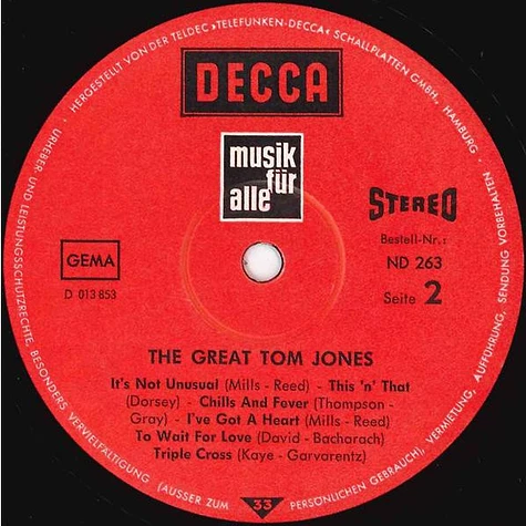 Tom Jones - The Great Tom Jones