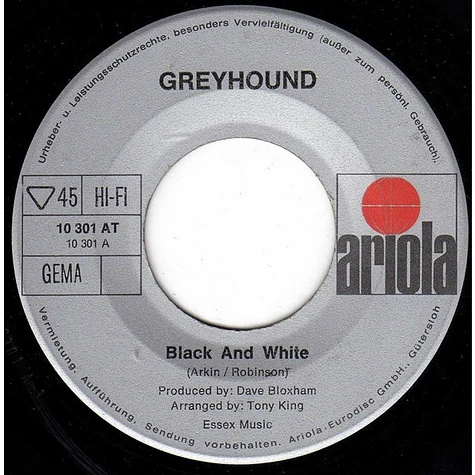 Greyhound - Black And White