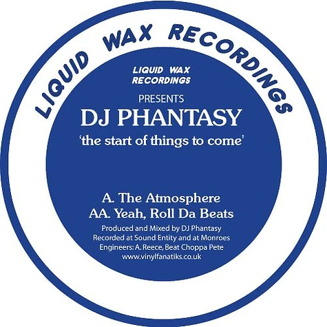 DJ Phantasy - The Start Of Things To Come Colored Vinyl Edition