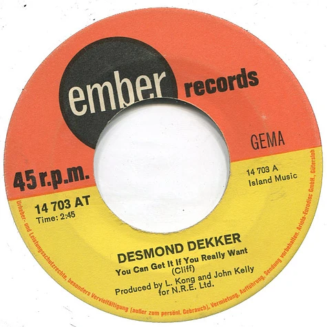 Desmond Dekker - You Can Get It If You Really Want