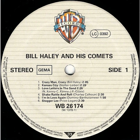 Bill Haley And His Comets - Bill Haley And His Comets