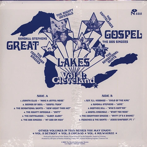 V.A. - Great Lakes Gospel: Cleveland Clear Blue Wave Vinyl Edition