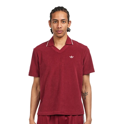 adidas x Wales Bonner - Terry Polo (Collegiate Burgundy) | HHV