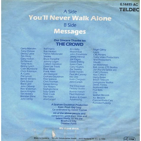 The Crowd - You'll Never Walk Alone