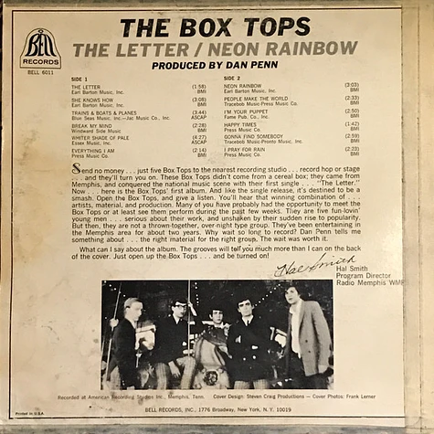 Box Tops - The Letter / Neon Rainbow