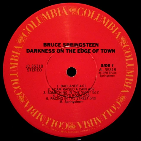 Bruce Springsteen - Darkness On The Edge Of Town