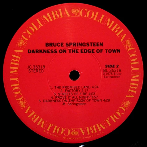 Bruce Springsteen - Darkness On The Edge Of Town