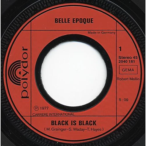 Belle Epoque - Black Is Black