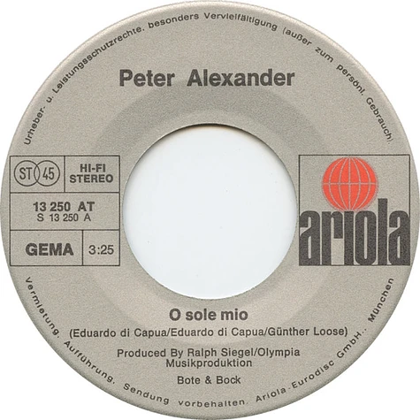 Peter Alexander - O Sole Mio