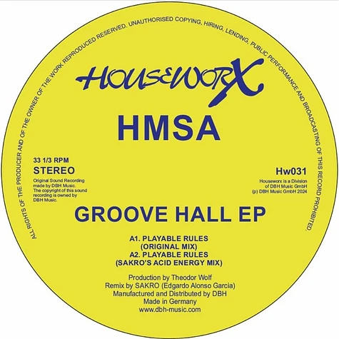 Hmsa - Groove Hall EP