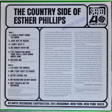 Esther Phillips - The Country Side Of Esther Phillips