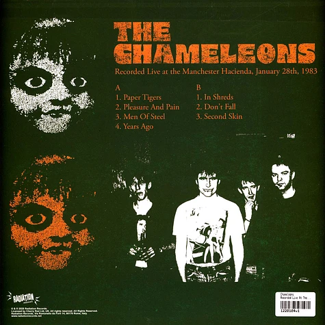 Chameleons - Recorded Live At The Manchester Hacienda 1983 Green Vinyl Edtion