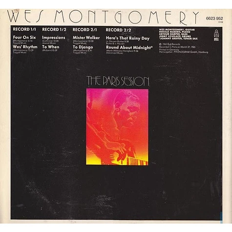 Wes Montgomery - The Paris Session