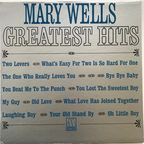 Mary Wells - Greatest Hits