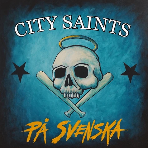 City Saints - Pa Svenska Clear With Black, Blue & White Swirl Vinyl Edition