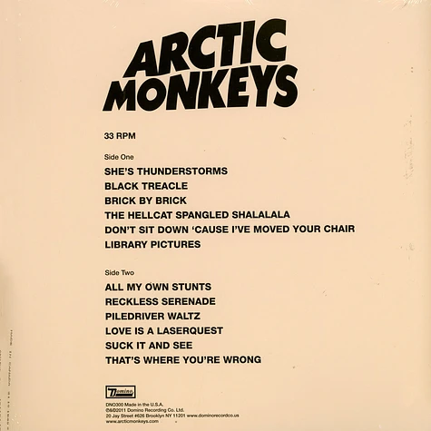 Arctic Monkeys - Suck It & See