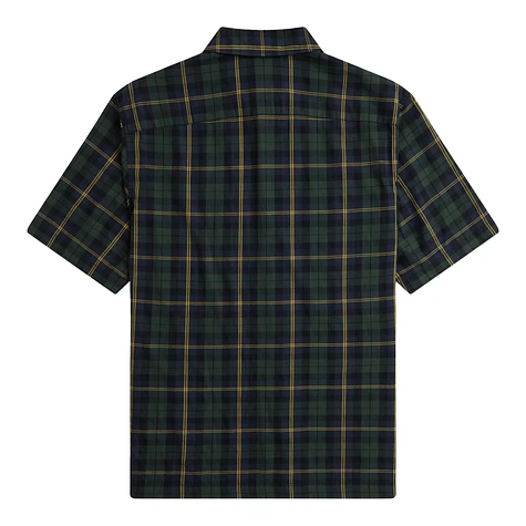 FRED PERRY TARTAN SHIRT ネイビー 半袖 Fred Perry - Tartan Twill Short Sleeve Shirt (Navy) | HHV