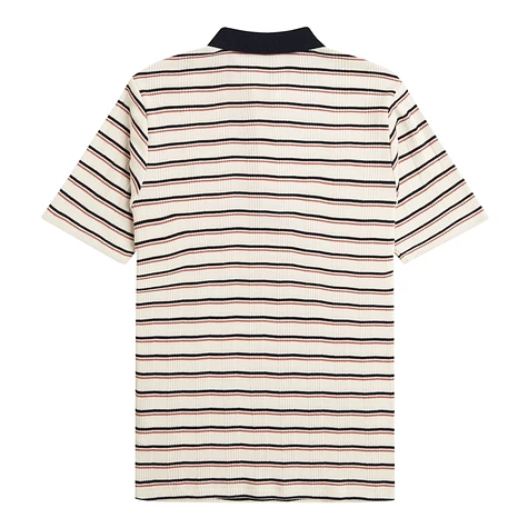 Fred Perry - Striped Ribbed Polo Shirt