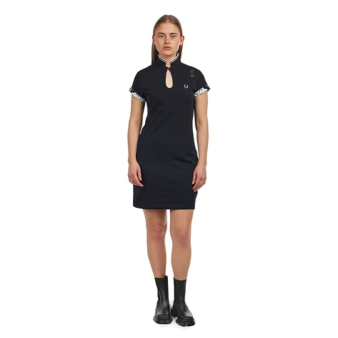 ワンピース [FRED PERRY] X Amy Winehouse PRINTED POLO DRESS Fred Perry Women's X Amy Winehouse Printed Trim Pique Dress