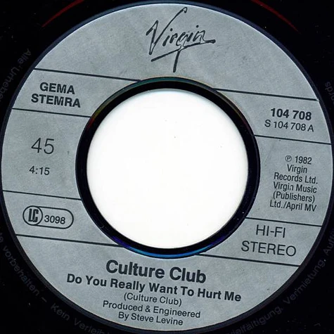 Culture Club - Do You Really Want To Hurt Me