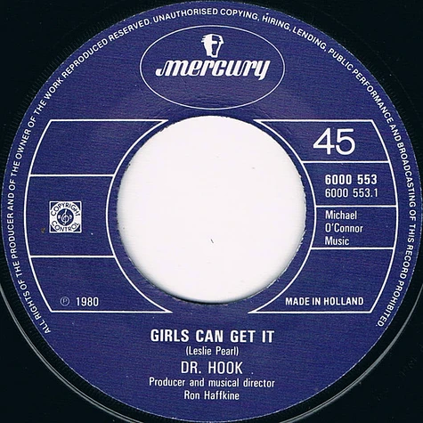 Dr. Hook - Girls Can Get It / Doin' It