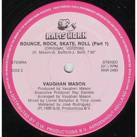 Vaughan Mason & Crew - Bounce, Rock, Skate, Roll (Special Remixed Disco Version)