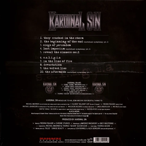 Kardinal Sin - S.A.L.I.G.I.A Limited Black Vinyl Edition