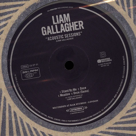 Liam Gallagher (Oasis) - Acoustic Sessions Record Store Day
