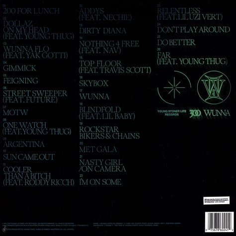 Gunna - Wunna Record Store Day 2025 Emerald Vinyl Edition
