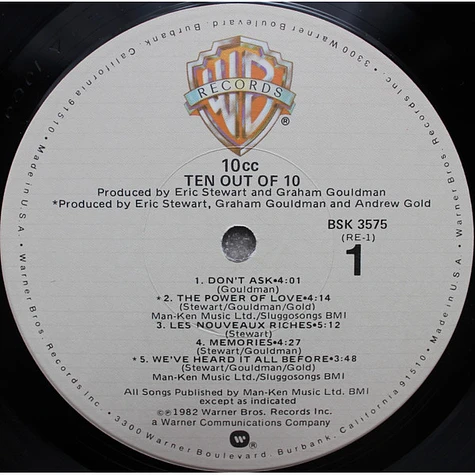 10cc - Ten Out Of 10