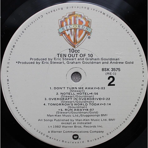 10cc - Ten Out Of 10