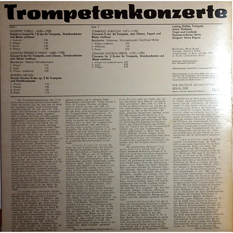 Ludwig Güttler, Kammerorchester Berlin · Heinz Rögner - Trompetenkonzerte